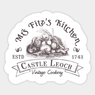 Mrs Fitz Kitchen at Castle Leoch Sticker